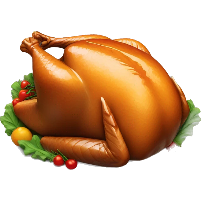 Cooked turkey emoji