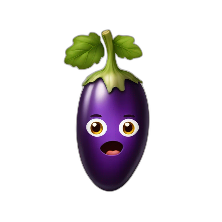 personne avec aubergine dans la bouche emoji
