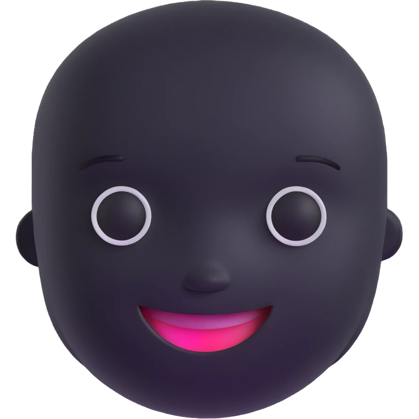 friendly AI face emoji