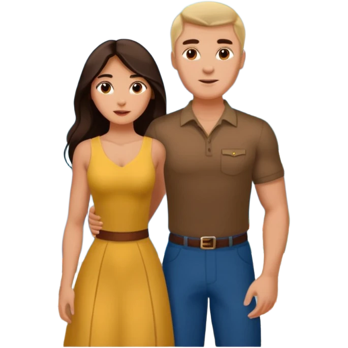 Couple traveling in Montenegro russian man and elegant  Latina girl delicate flowers and mountains in the background  emoji