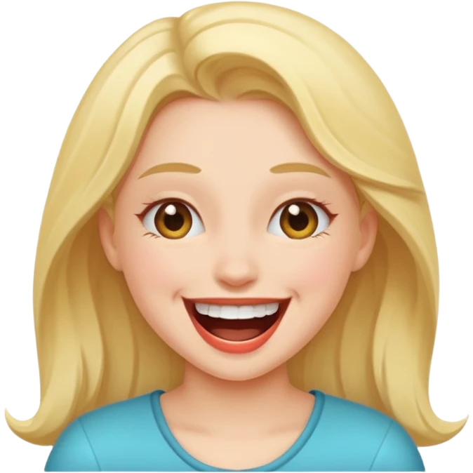 evilly laughing girl emoji