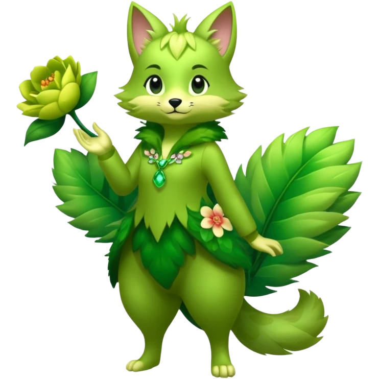  Fey Toony Sprigatito-fusion-hybrid (full body) emoji