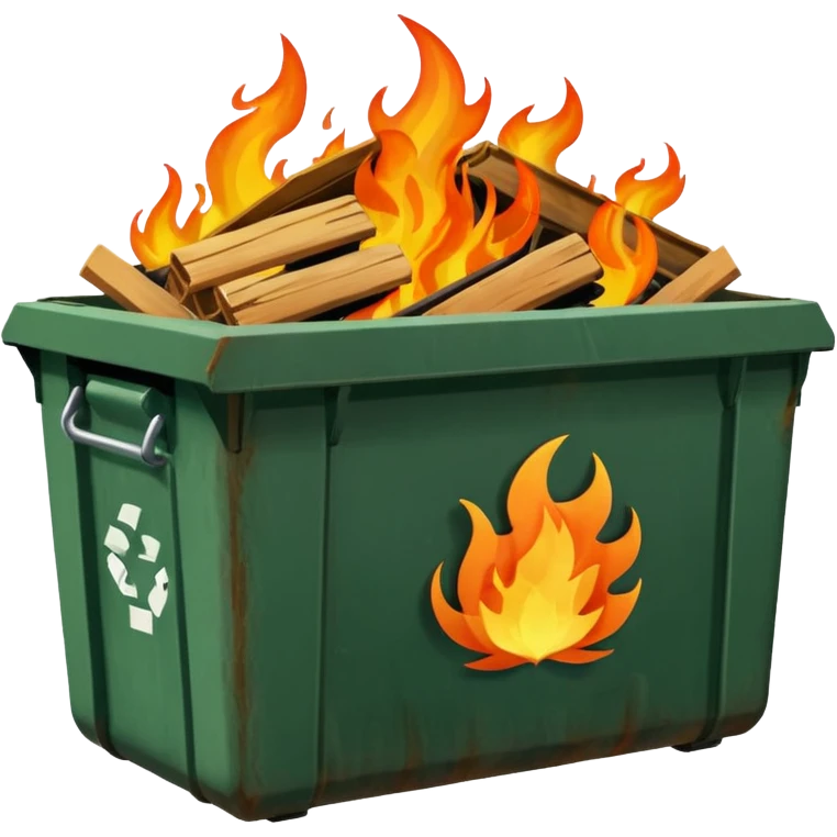 Dumpster fire emoji