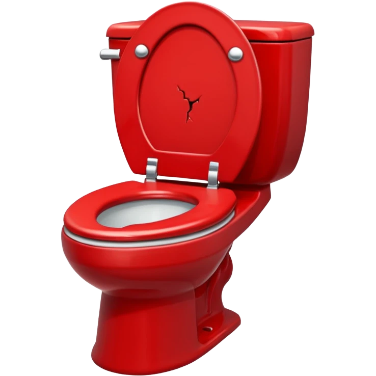 evil red toilet emoji