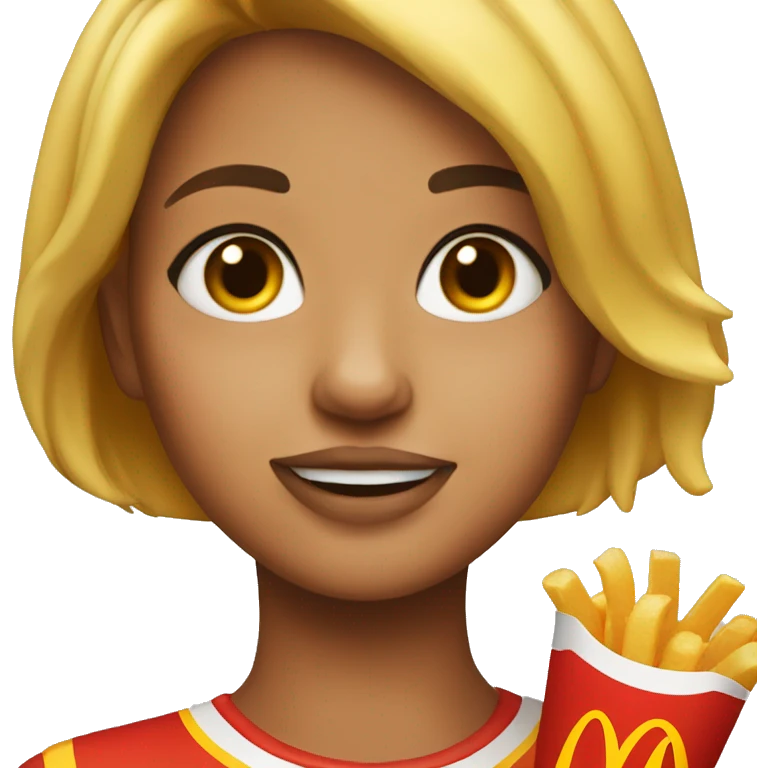 girl with maccas emoji