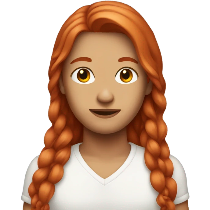 Redish hair emoji
