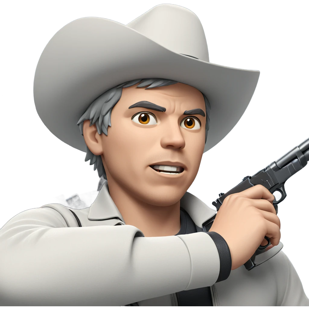 mysterious boy with weapon emoji