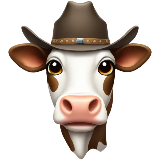 Cow with cowboy hat emoji