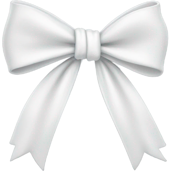 White bow emoji