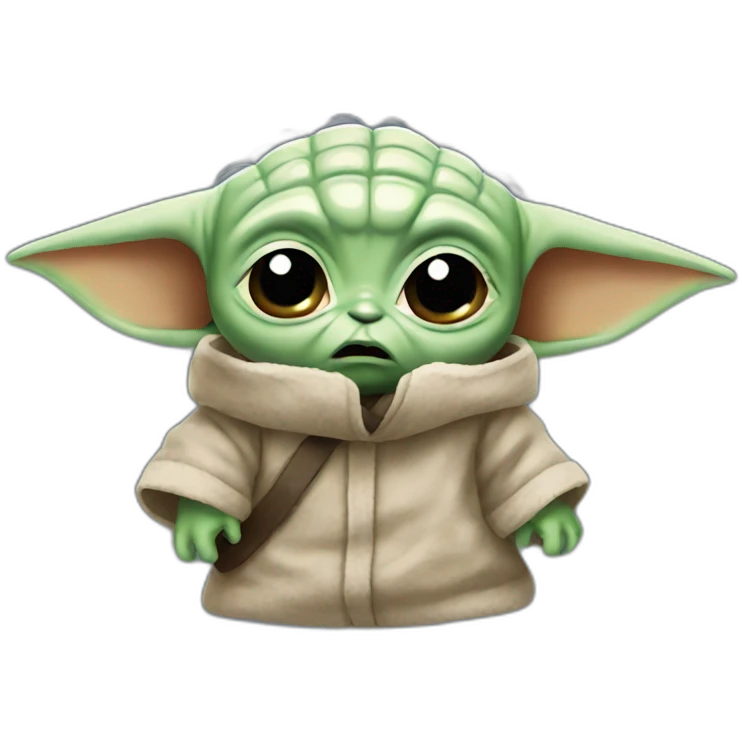 Baby Yoda angry emoji