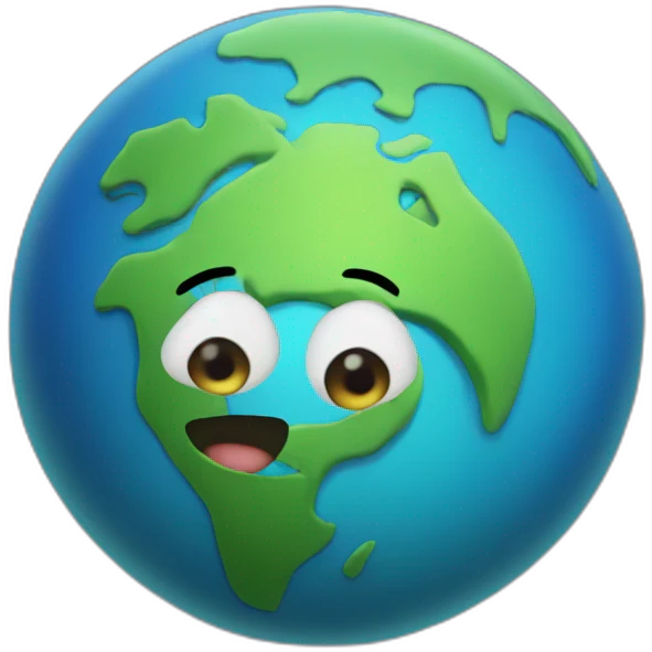 earth happy emoji