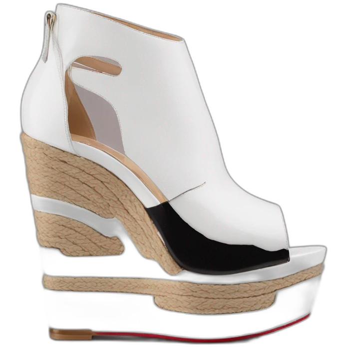 Platform wedges black louboutin emoji