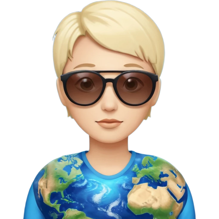 Hqz un emoji mezclando estos 😎🌍 emoji