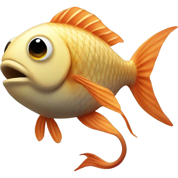 A fish with legs emoji