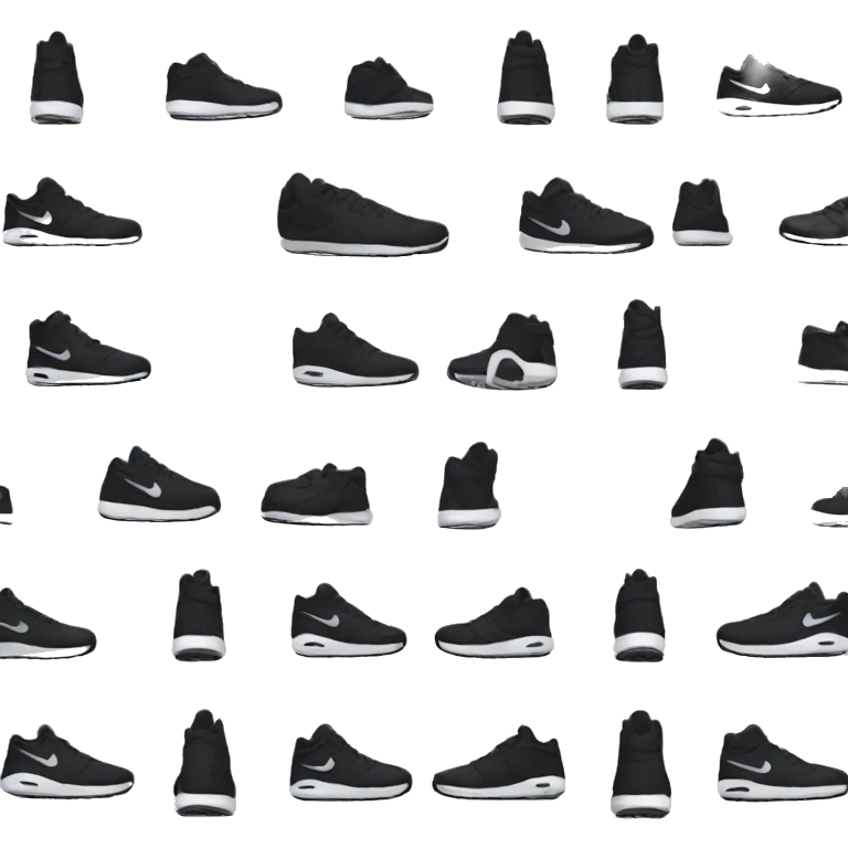 black nikes emoji