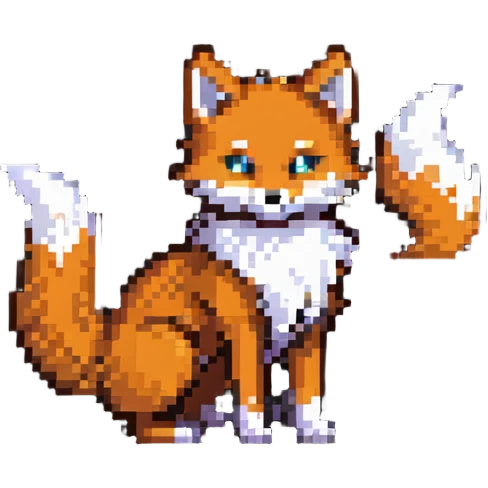 Japanese fox spirit kitsune with three tails emoji