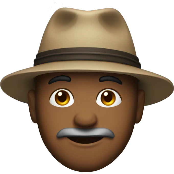 San with hat emoji