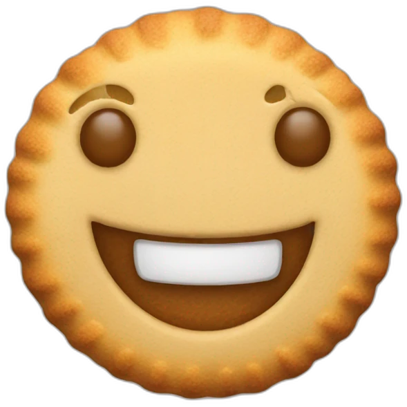 happy biscuit emoji