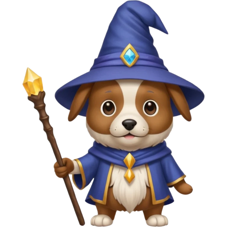 Dog wizard emoji