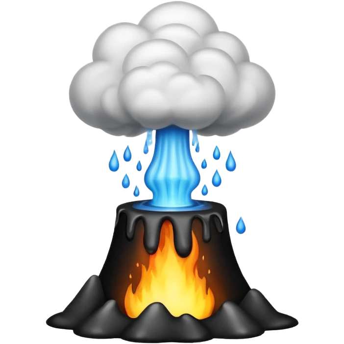 oil geyser erupting emoji