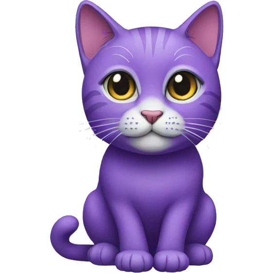 PURPLE CAT  emoji