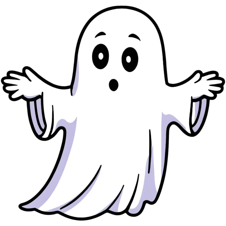 A cartoon face with crossed-out eyes and ghost leaving body emoji