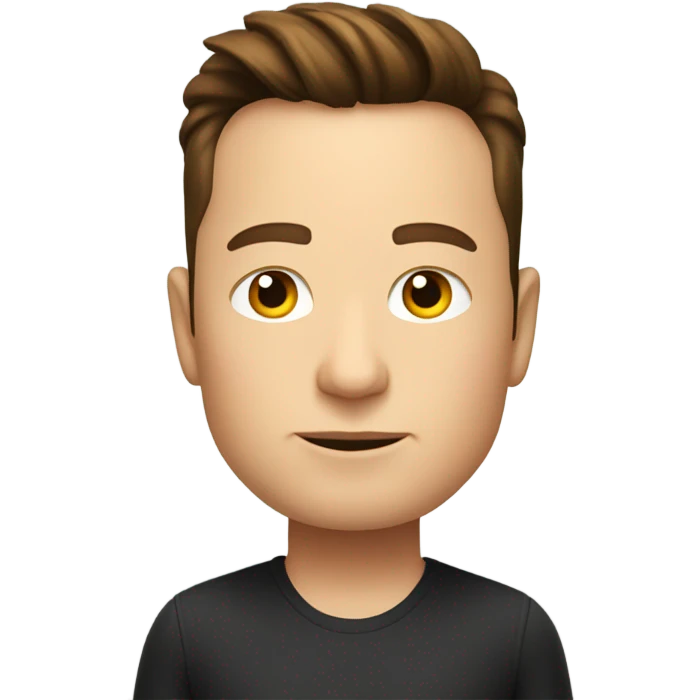 Elon musk with a low taper fade  emoji