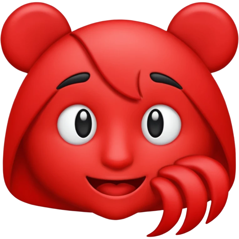 the club emoji but black and red emoji