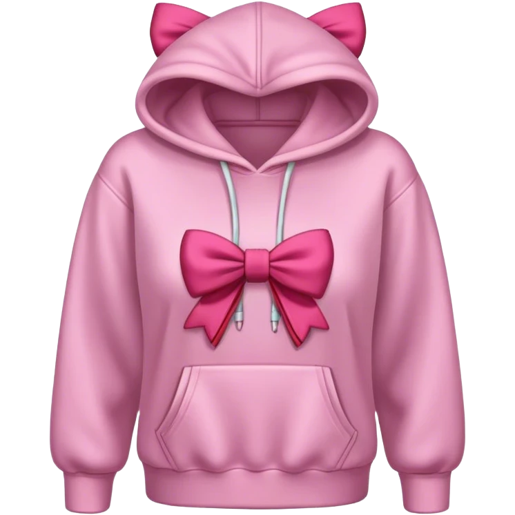 Hoodie with bow emoji