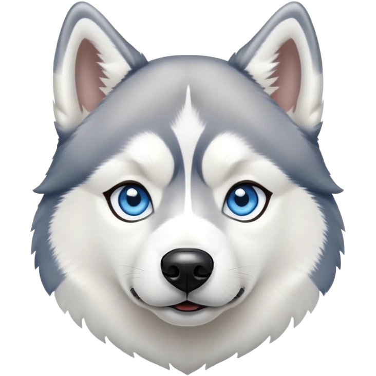 Realistic husky emoji