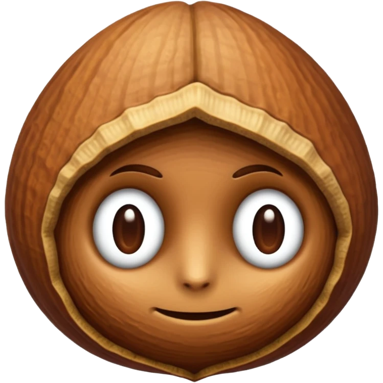 лесной орех, без лица emoji