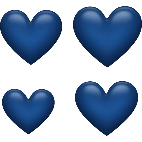 dark blue heart emoji emoji