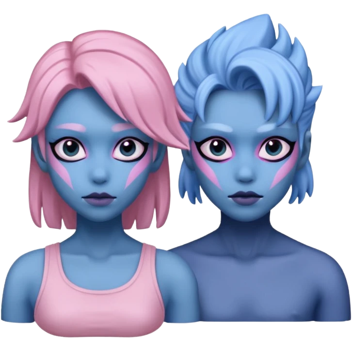 Pokemon legendary azul and pink palkia emoji