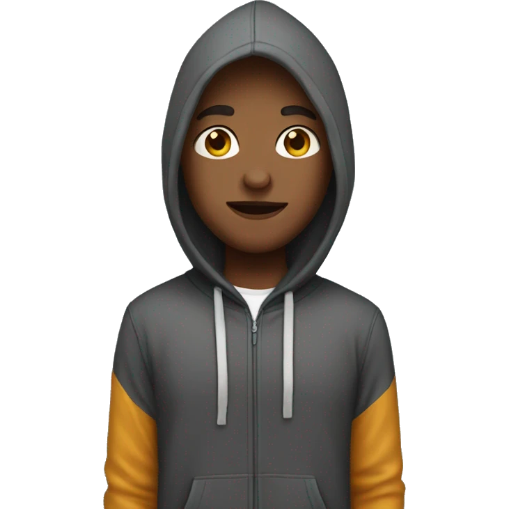 Me wearing a hoodie emoji
