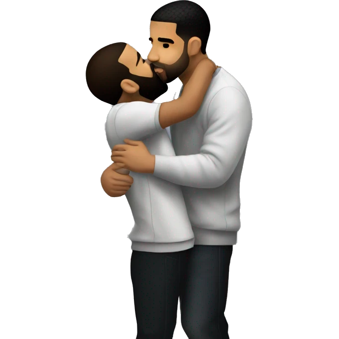 Drake kissing drake emoji