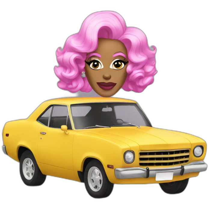 RuPaul car emoji