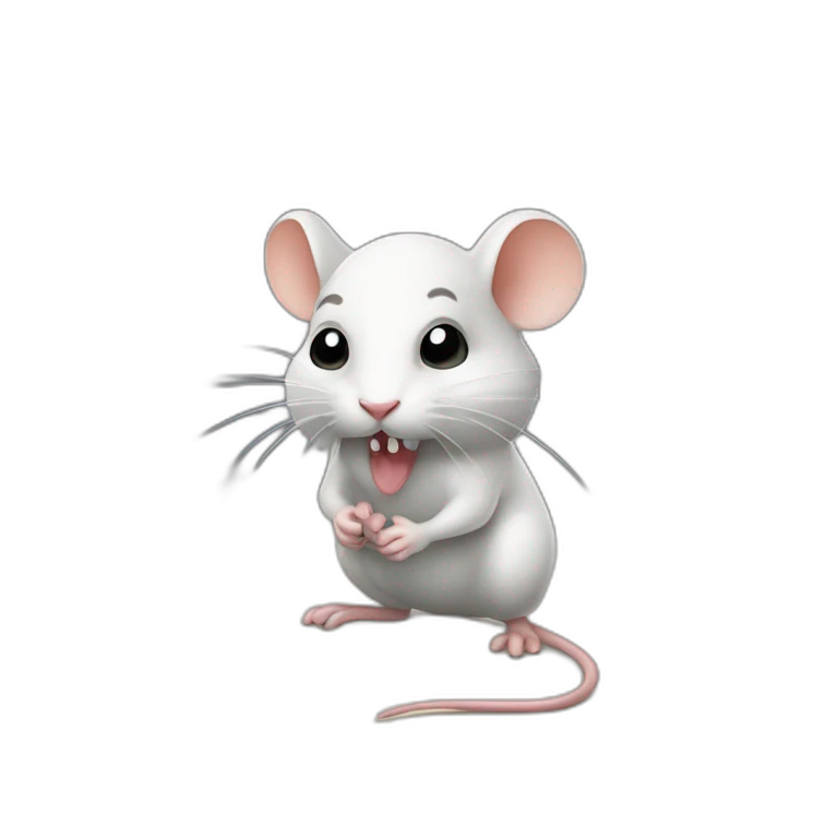 Souris qui fume un petard emoji