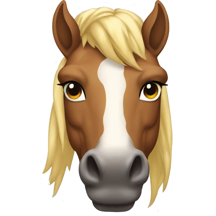 horse with strong muscles emoji