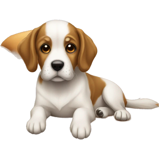 Cachorro no sofá  emoji