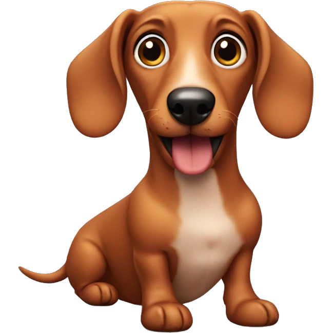 Sausage dog emoji