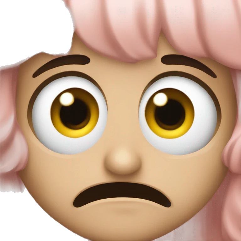 rolling eyes and blushing emoji