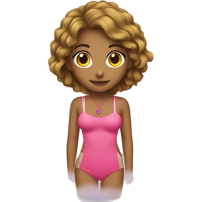  Girl beach  emoji