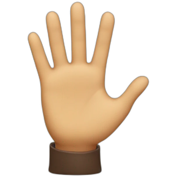 raising hand emoji