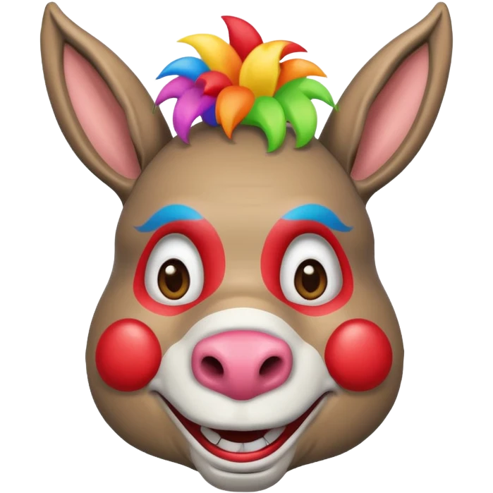 donkey clown emoji
