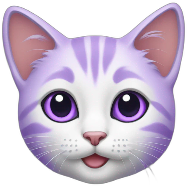 Purple kitten  emoji