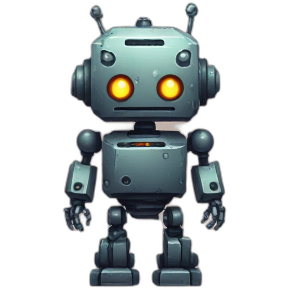 pixelart evil robot emoji