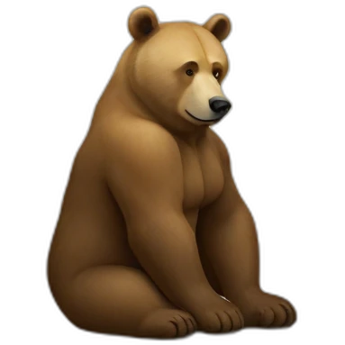 Putin on the bear emoji