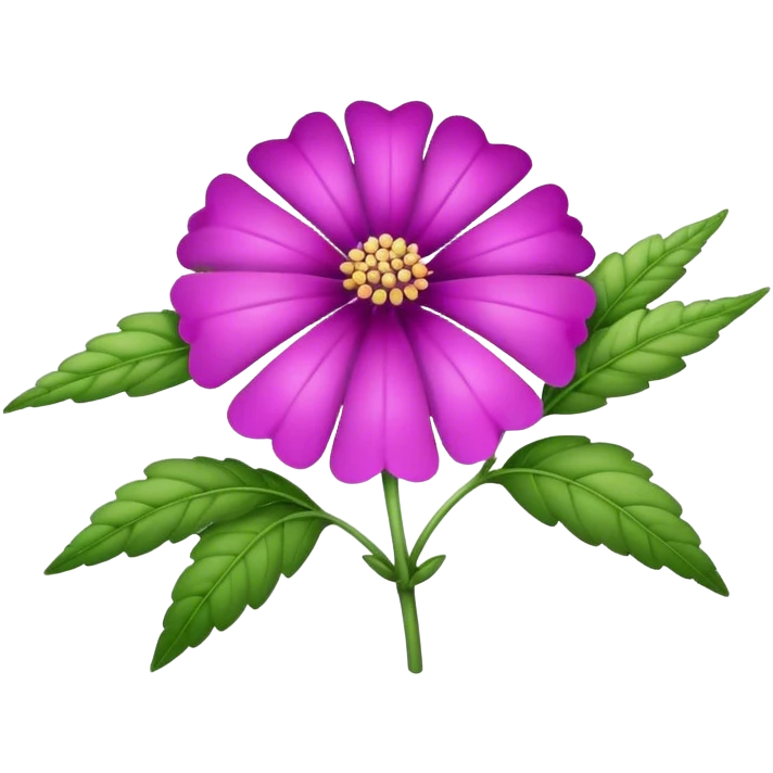 big verbena flower, single emoji