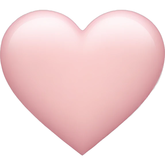 Pale pink heart  emoji