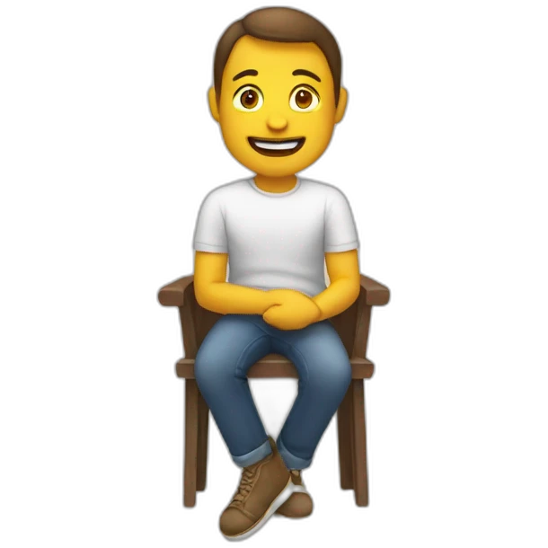sitting is a wonderful thing to do emoji